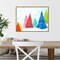 Magic Christmas Trees I by PI Studio 24-in. W x 18-in. H. Canvas Wall Art Print Framed in Gold